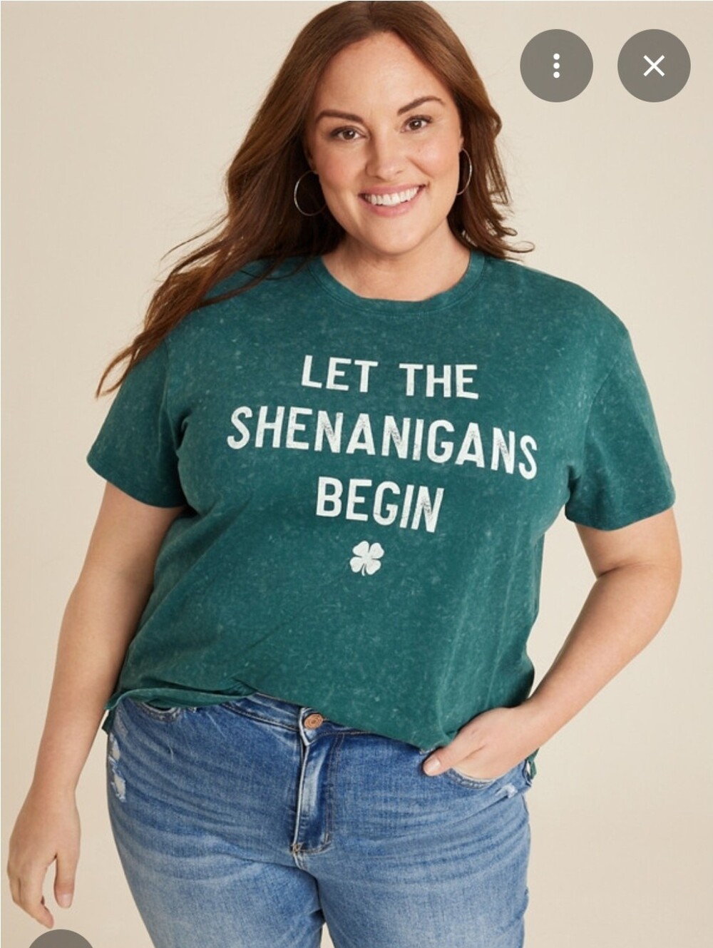 Maurices Teal Graphic Tee with White Lettering